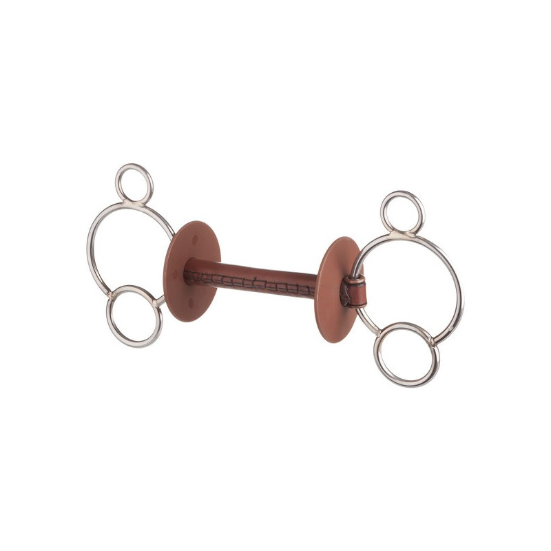 Mors 3 anneaux cuir -Beris-