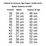 Bottes -Valencia-, courte/largeur standard