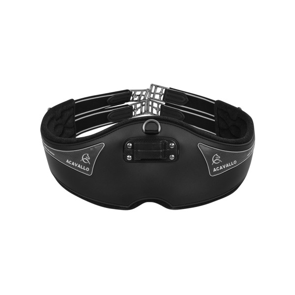 SANGLE ANATOMIQUE ACAVALLO EN GEL ET PVC AVEC BOUCLES EN ACIER INOXYDABLE